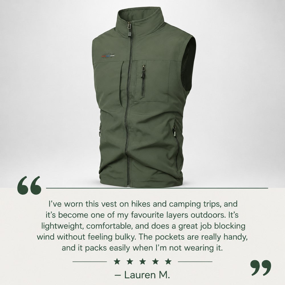 Outdoor Gilet – Men's Lightweight Multi-Pocket Vest