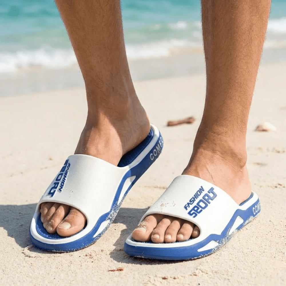 Outdoor Sandals – Men's Slip-Resistant Cushioned EVA Sandals – Blue