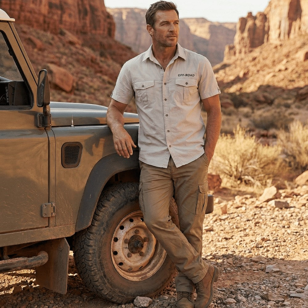 Outdoor Shirt – Breathable Cotton Short-Sleeve Shirt