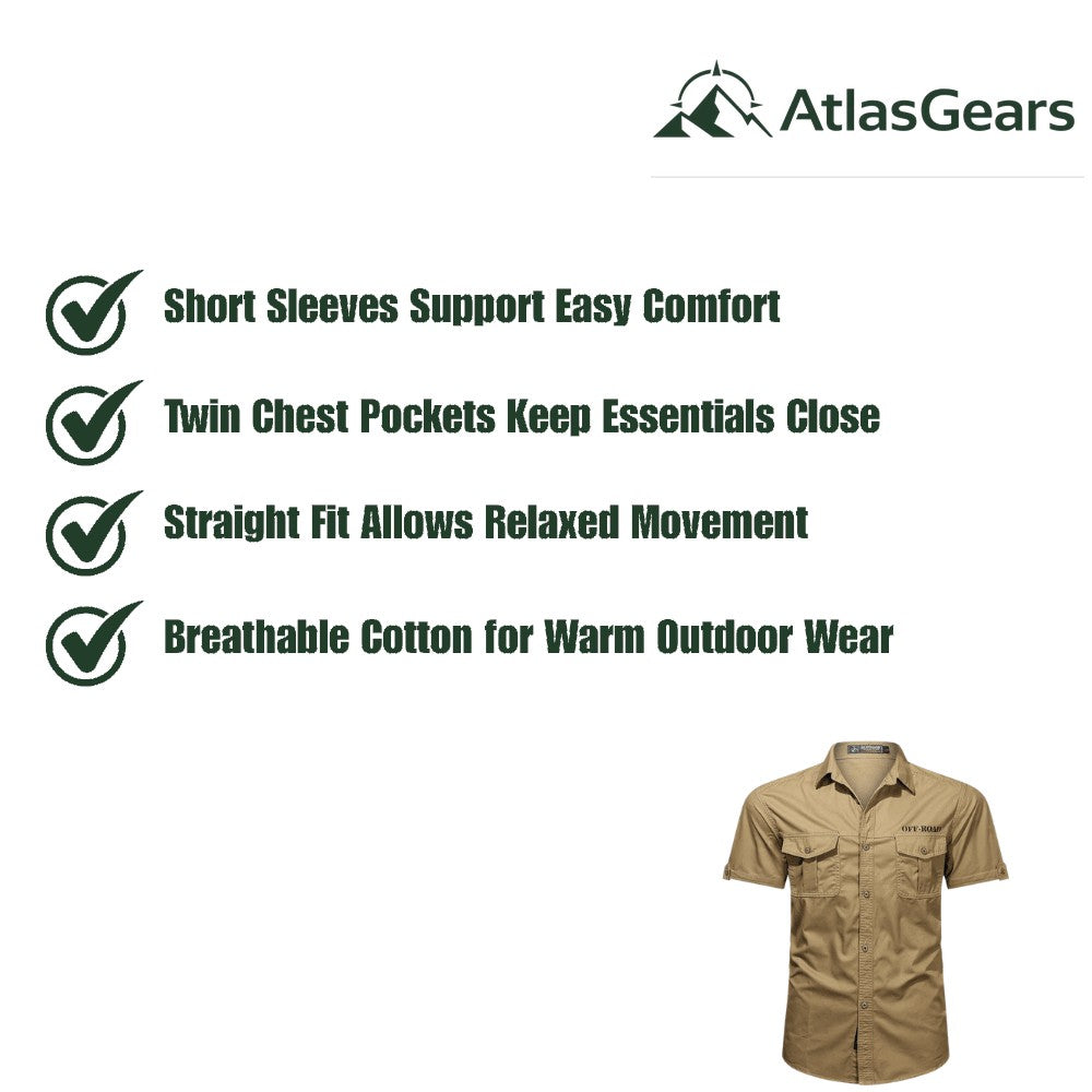 Outdoor Shirt – Breathable Cotton Short-Sleeve Shirt