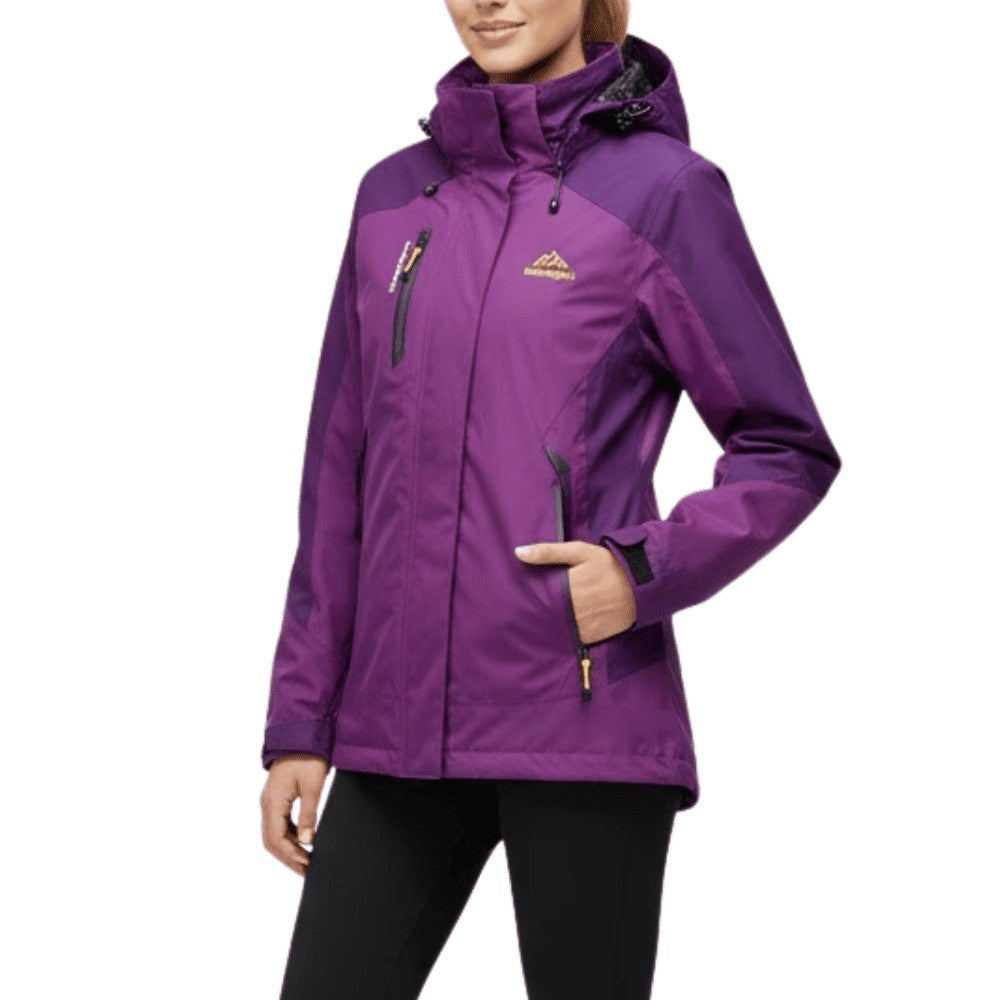 Rain Jacket – Waterproof Insulated Outdoor Jacket – Purple