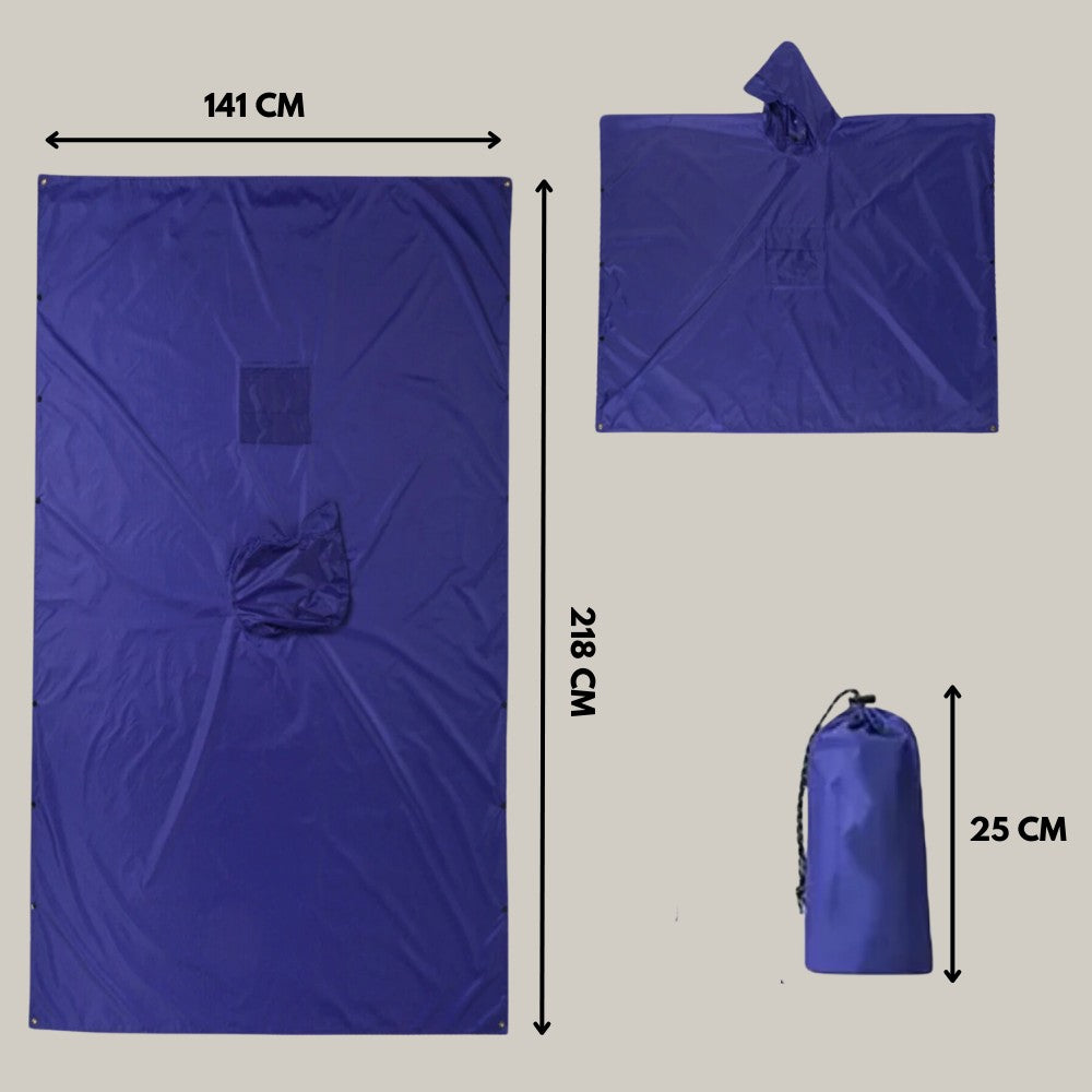 Rain Poncho – Waterproof Hiking & Cycling Rain Cover