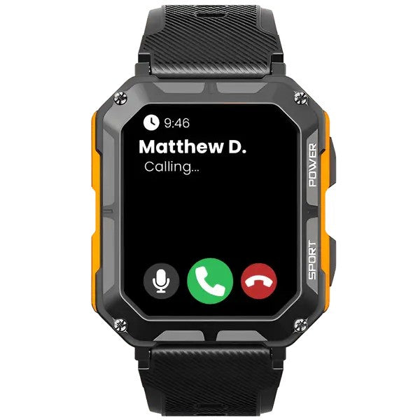 Rugged Smartwatch – Heart-Rate Outdoor Fitness Watch