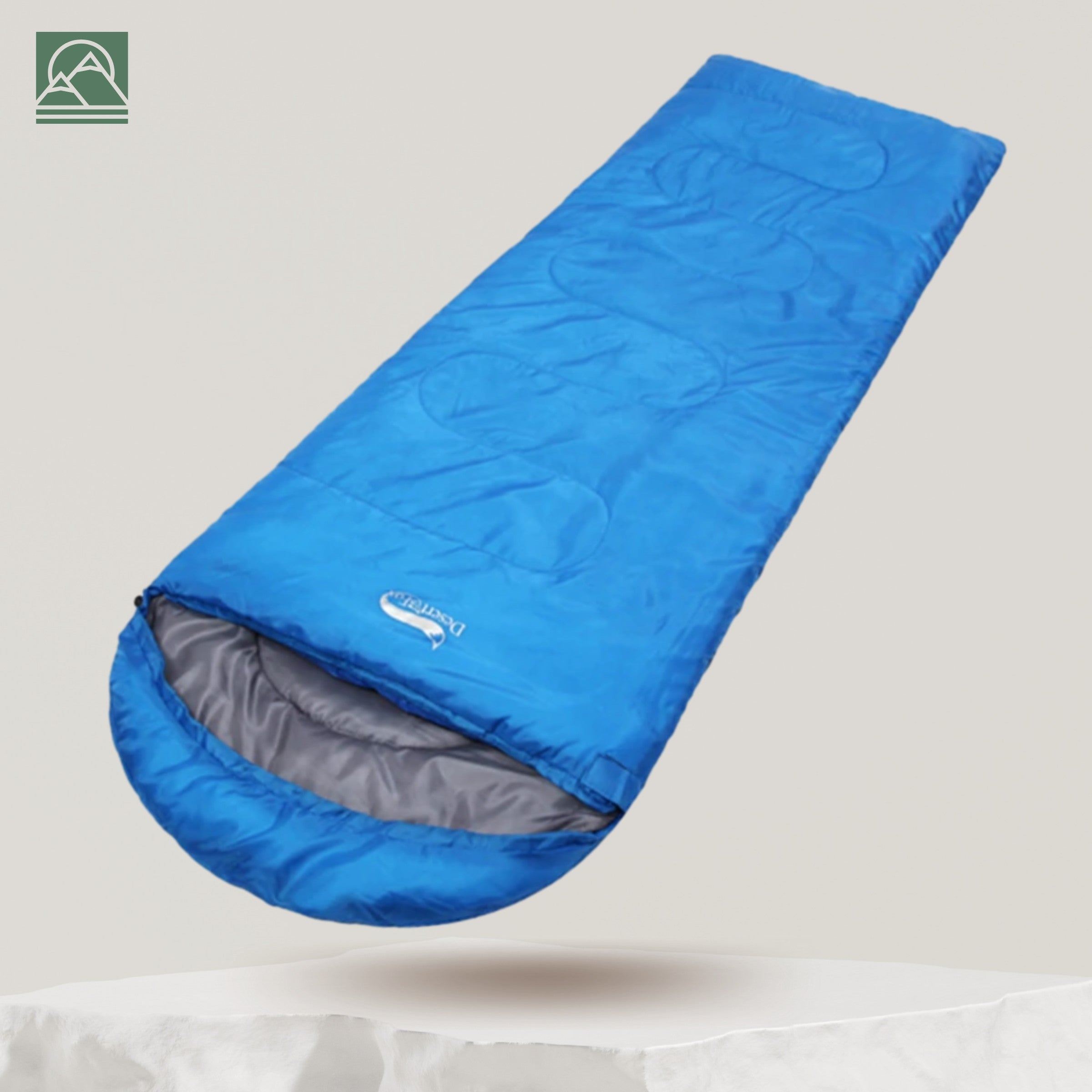Sleeping Bag – Ultralight 3-Season Down Camping Bag – Blue
