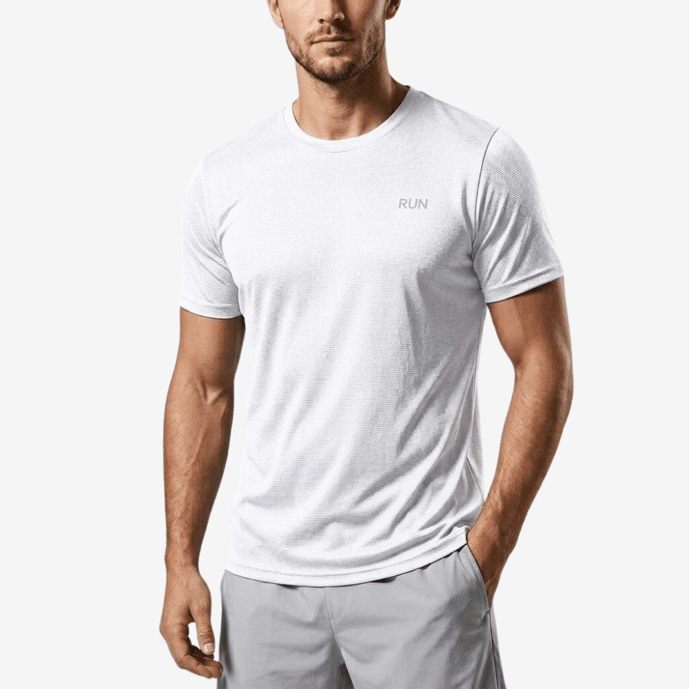 Sports T-Shirt – Lightweight Quick-Dry Breathable Top – White