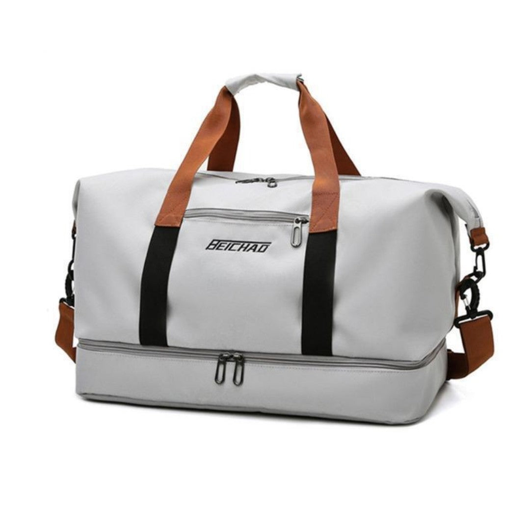 Sports & Travel Bag – Water-Repellent Weekend Holdall – Grey