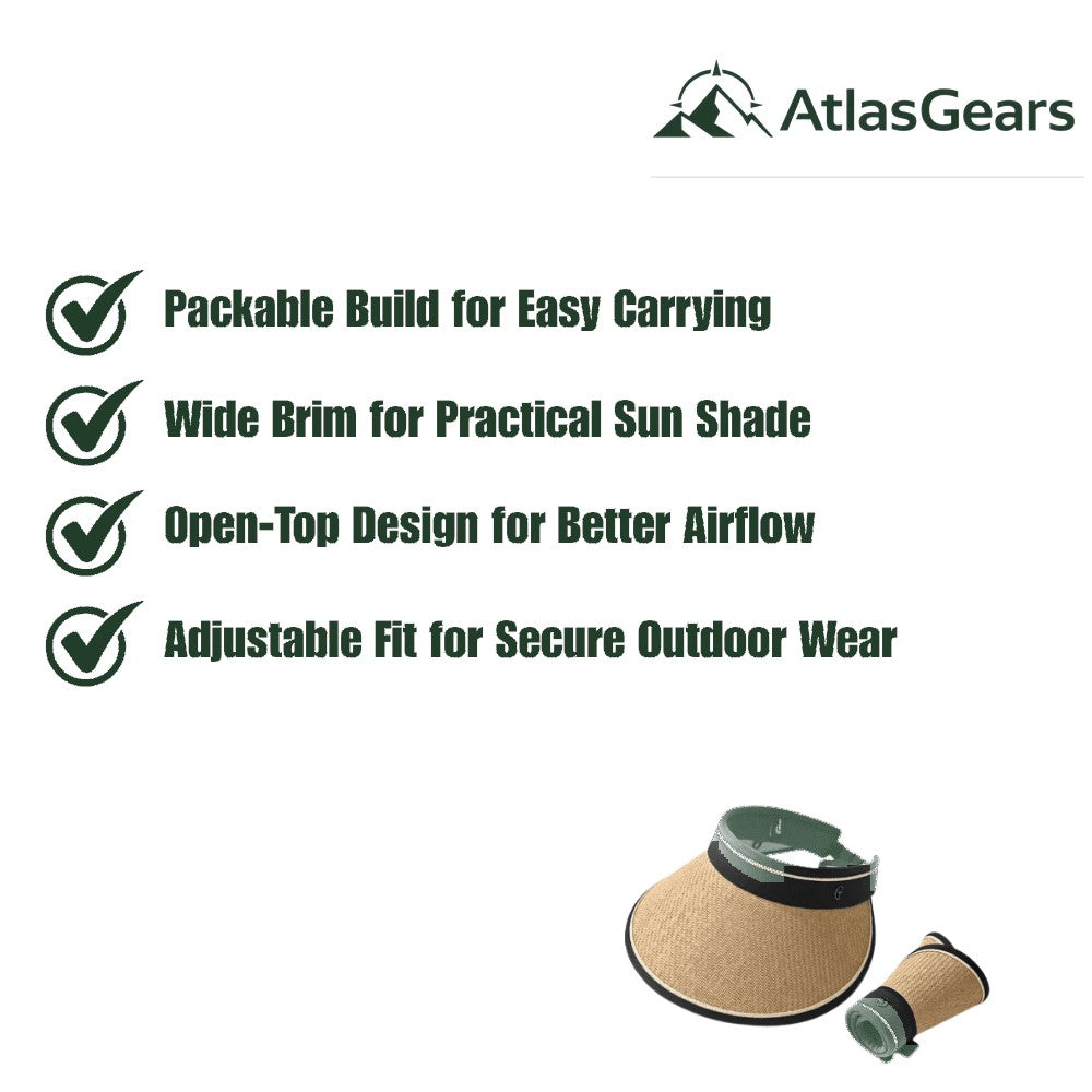 Sun Hat with UV Protection – Wide Brim, Open-Top & Packable