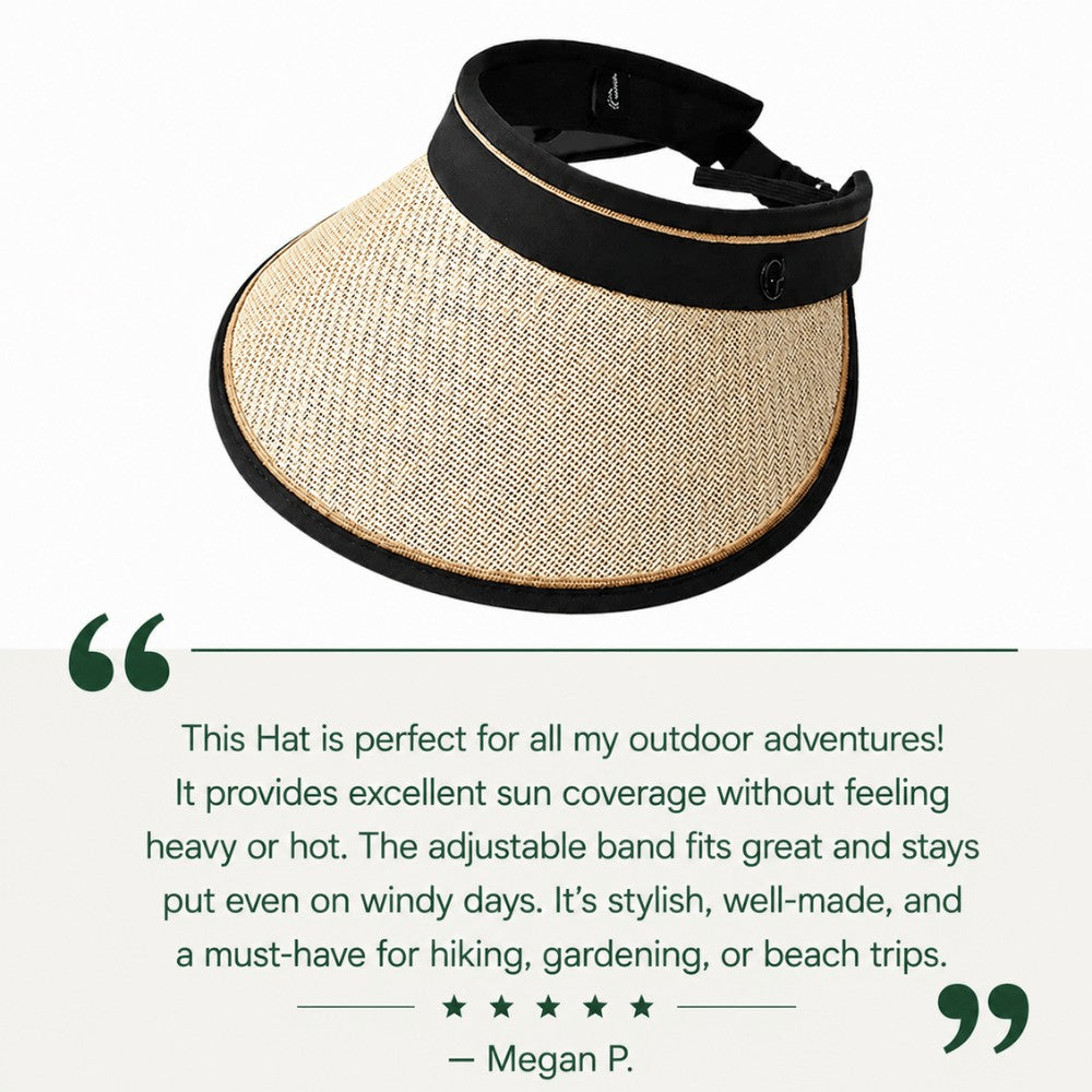 Sun Hat with UV Protection – Wide Brim, Open-Top & Packable
