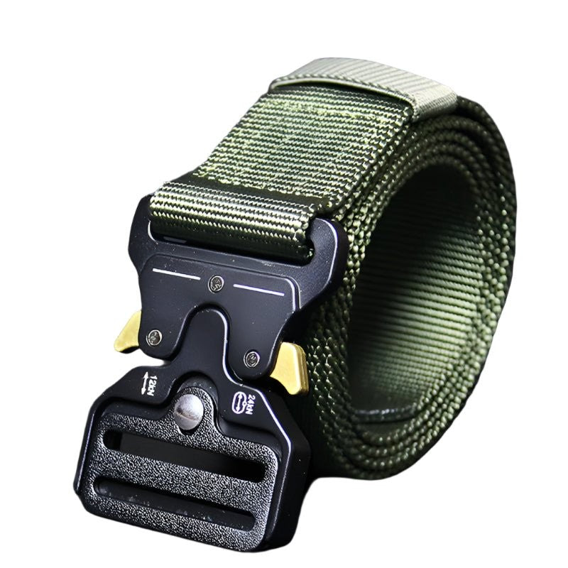 Tactical Belt – Men's Quick-Release Military Duty Belt – Army Green