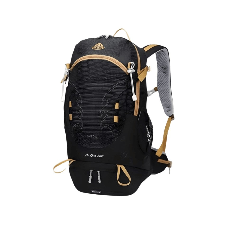 Trail Daypack – Lightweight Water-Resistant Hiking Backpack – Black
