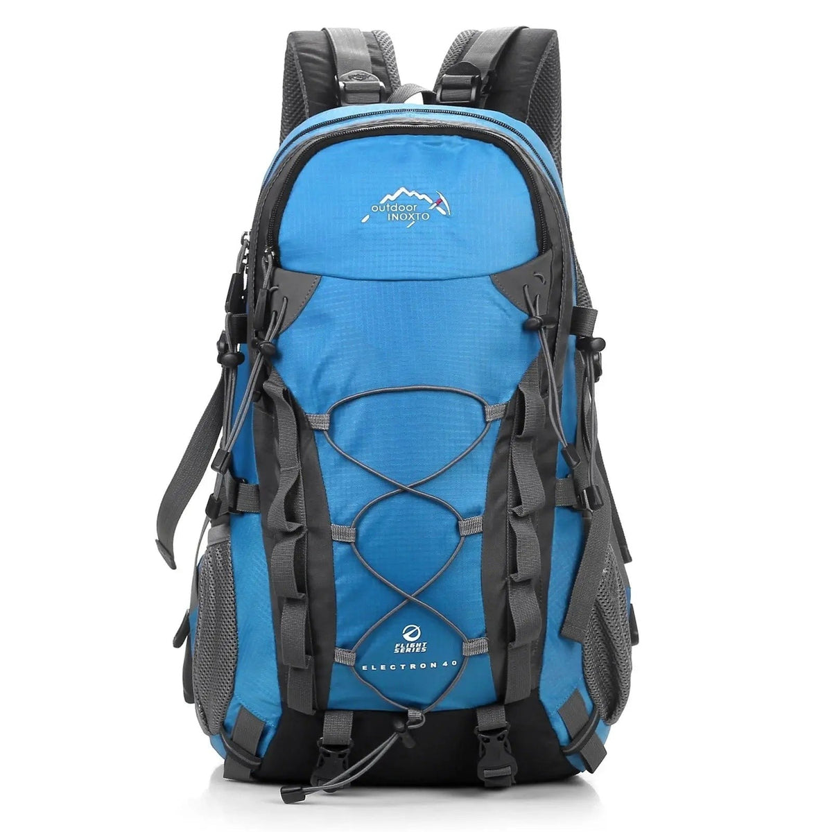 Trekking Backpack 40L – Waterproof Outdoor Rucksack – Light Blue