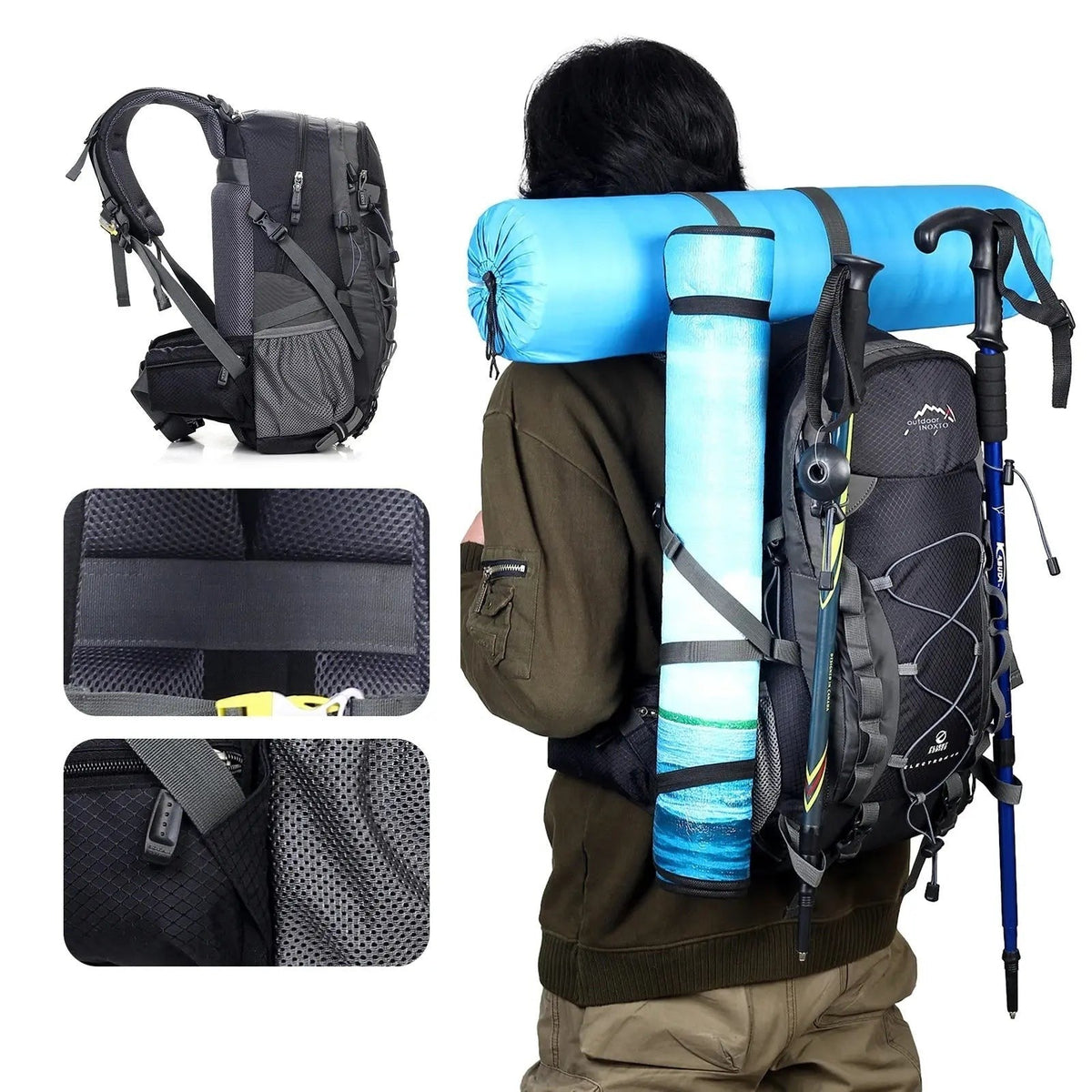 Trekking Backpack 40L – Waterproof Outdoor Rucksack