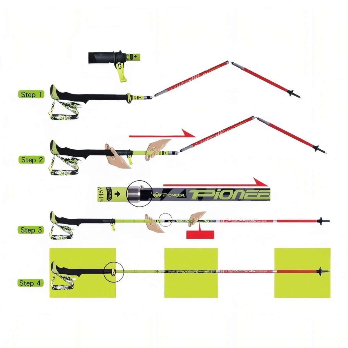 Trekking Pole – Lightweight Folding Carbon Hiking Pole