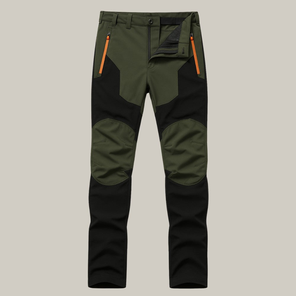 Trekking Trousers – Men's Lightweight Durable Hiking Trousers – Military Green