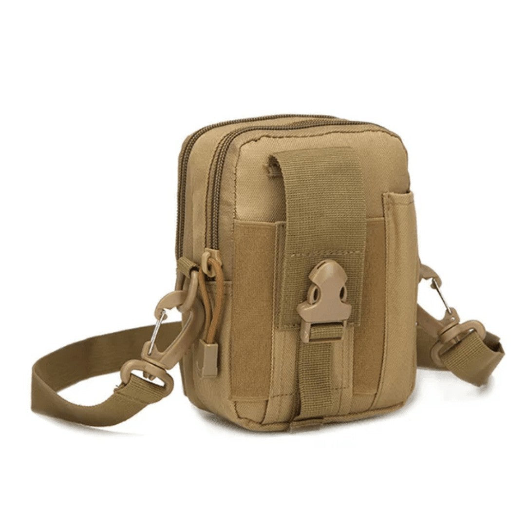 Waist Bag – Durable Water-Resistant Nylon Bum Bag – Khaki