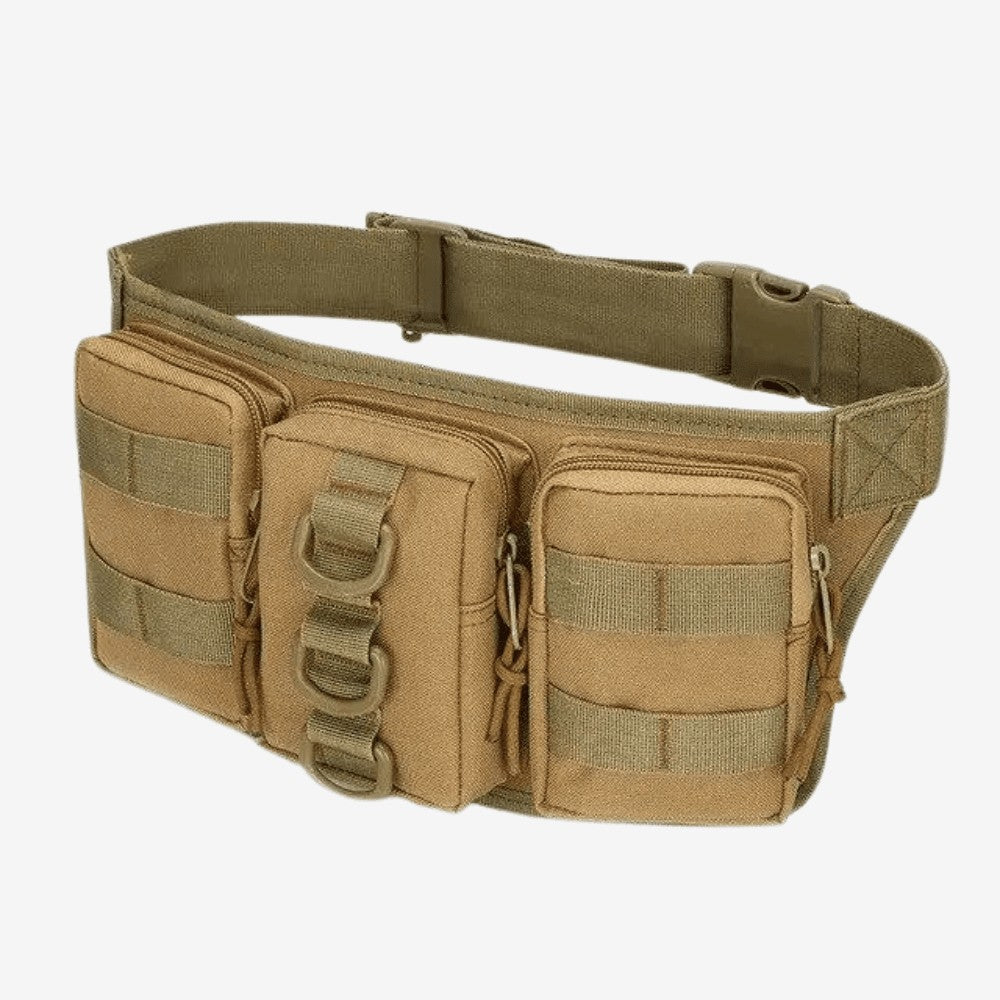 Waist Pack – Durable Adjustable 5L Bum Bag – Khaki