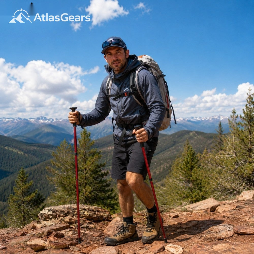 Walking Pole – Lightweight Adjustable Folding Trekking Stick