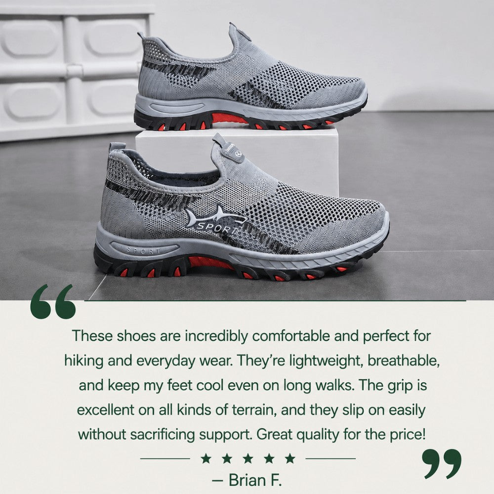 Walking Shoes – Lightweight Breathable Mesh Slip-On Shoes