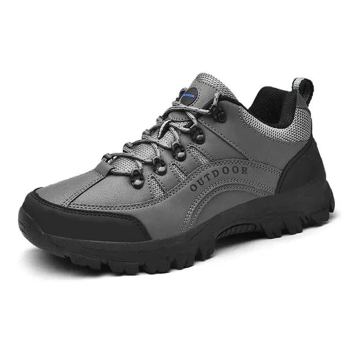 Walking Shoes – Men's Cushioned Comfortable Trail Shoes – Grey