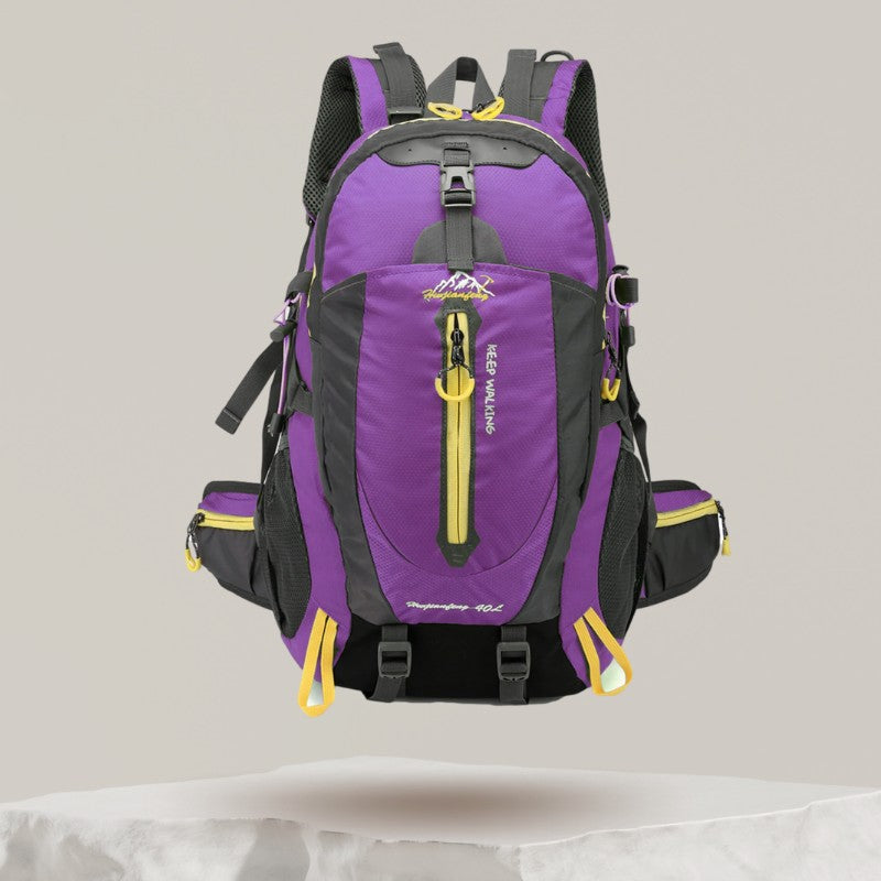 Waterproof Backpack 40L – Lightweight Hiking Rucksack – Purple