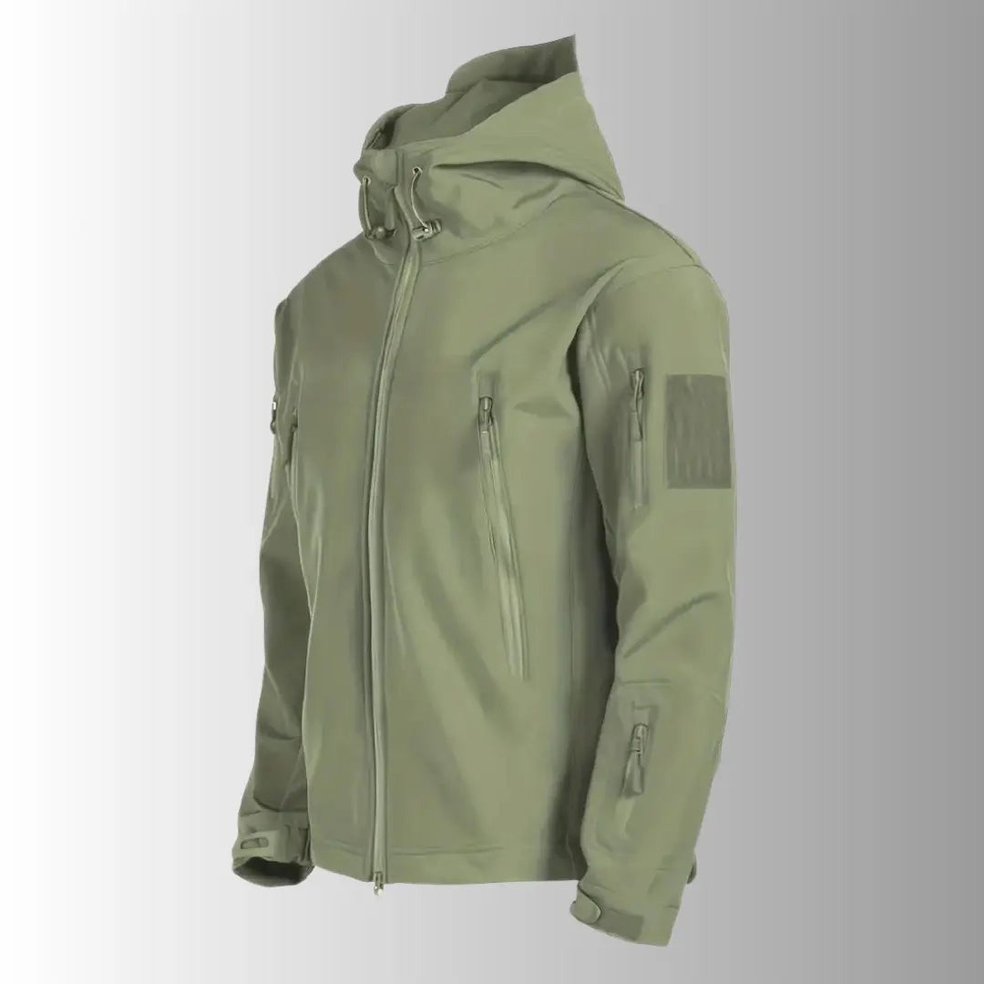 Waterproof Jacket – Men's Wind & Rainproof Hooded Coat – Green