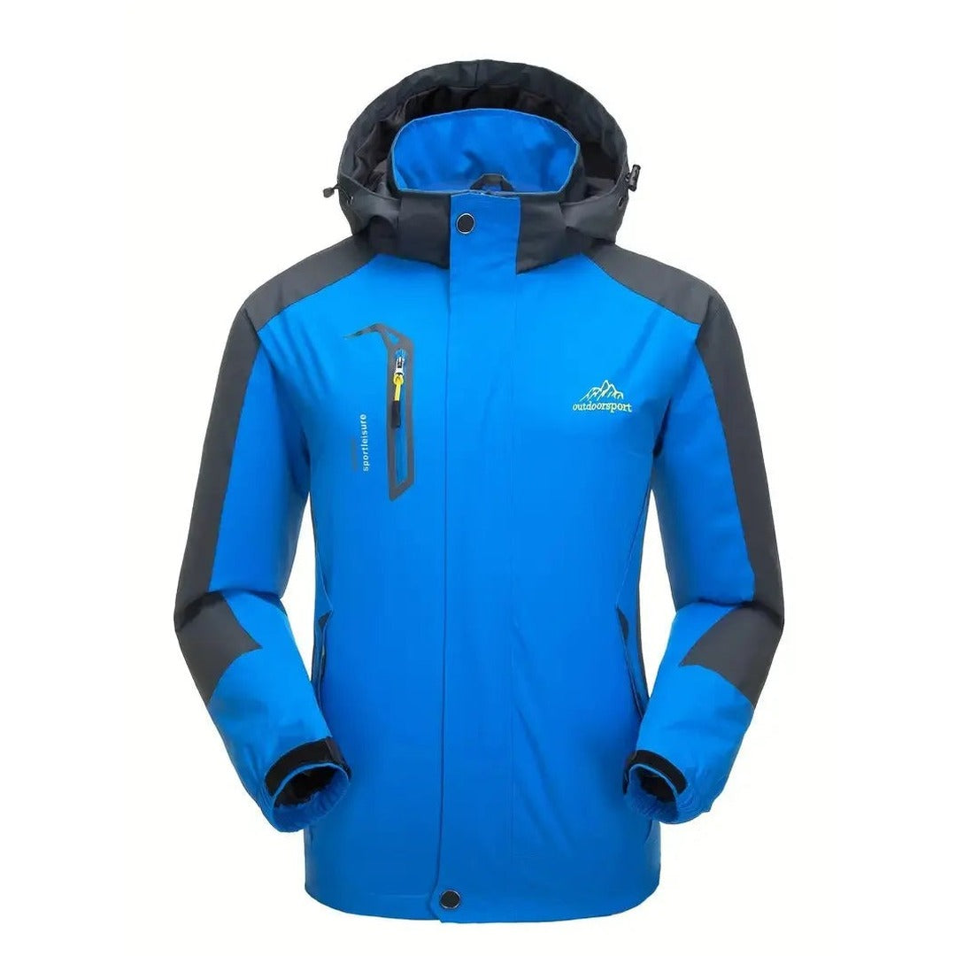 Waterproof Jacket – Windproof Outdoor Spring Shell – Light Blue
