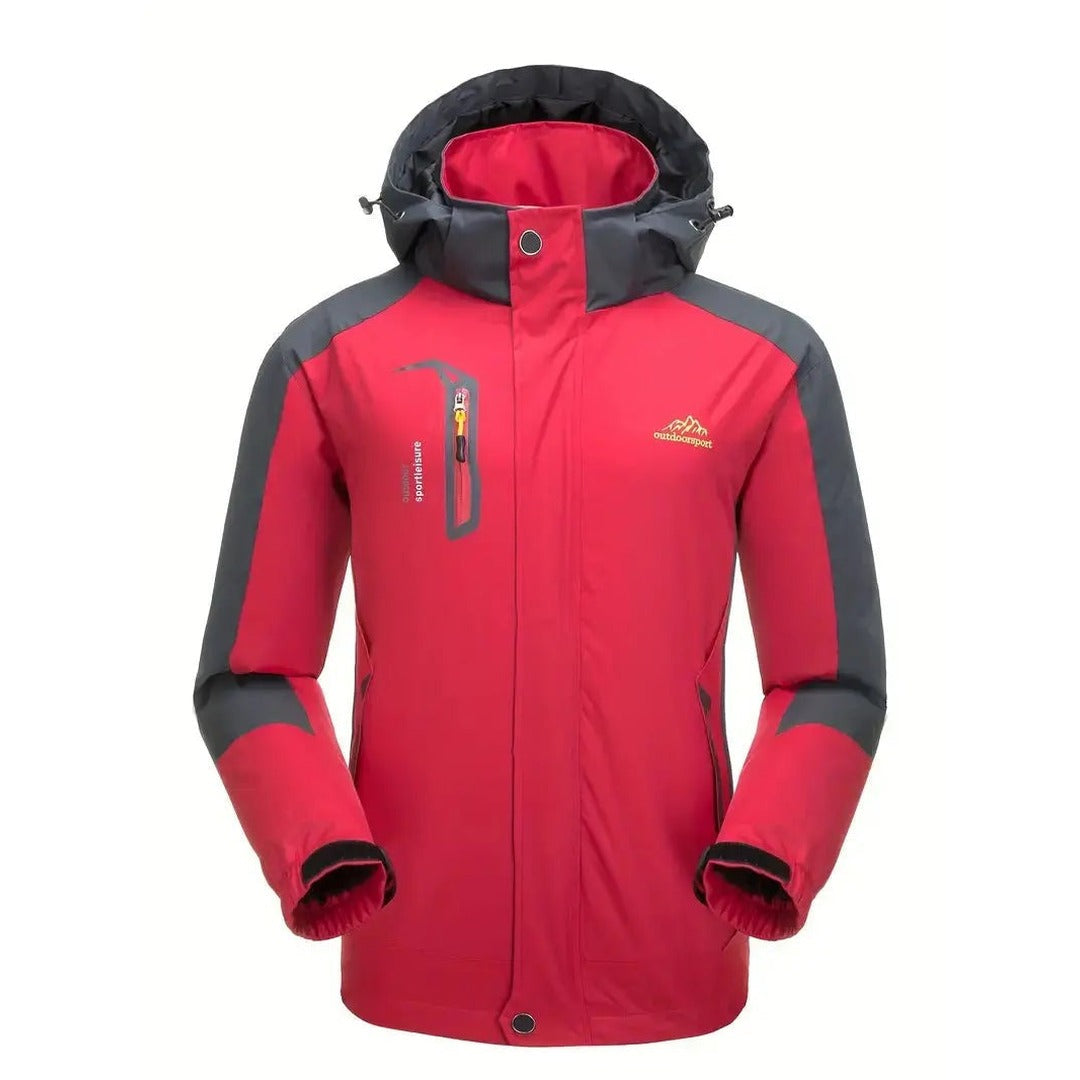 Waterproof Jacket – Windproof Outdoor Spring Shell – Red
