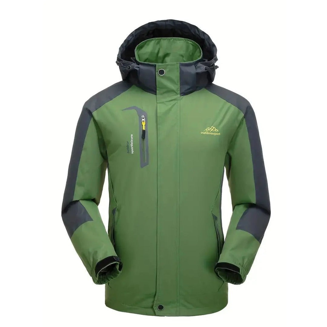Waterproof Jacket – Windproof Outdoor Spring Shell – Green