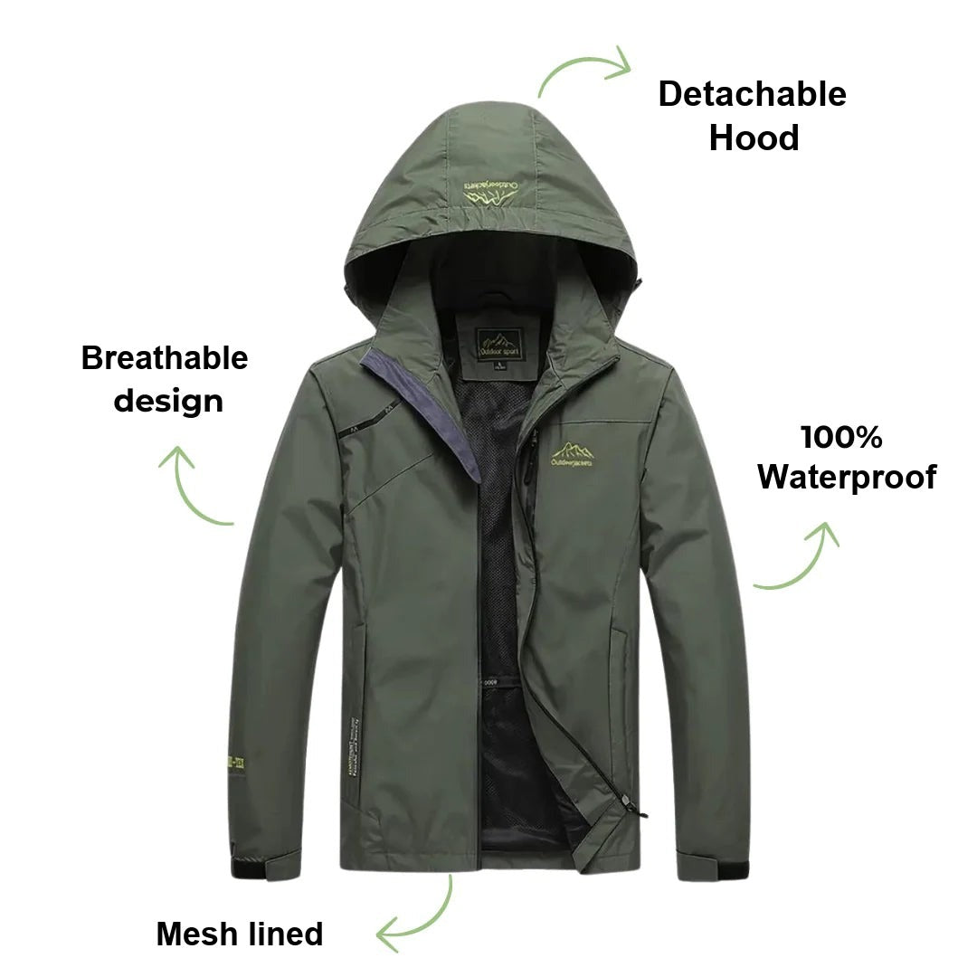 Windbreaker Jacket – Waterproof Windproof Outdoor Shell