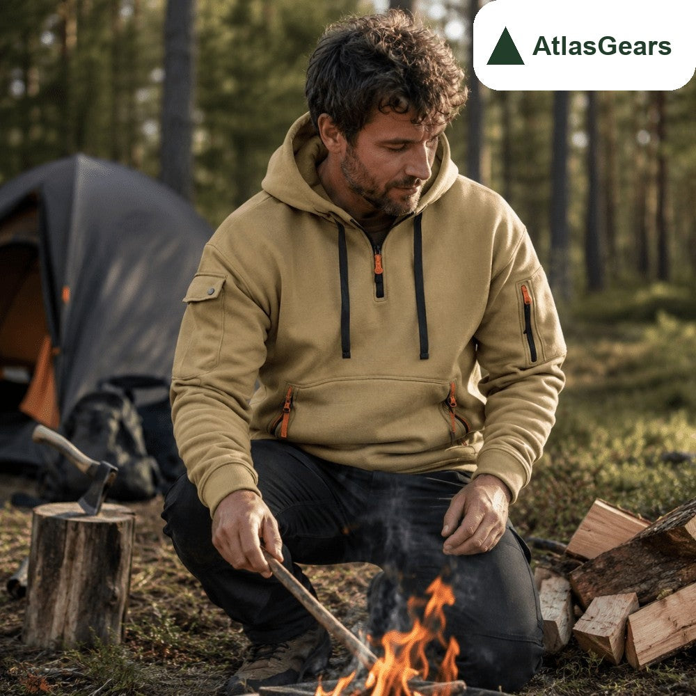 Hiking Hoodie – Lightweight Breathable Half-Zip Hoodie