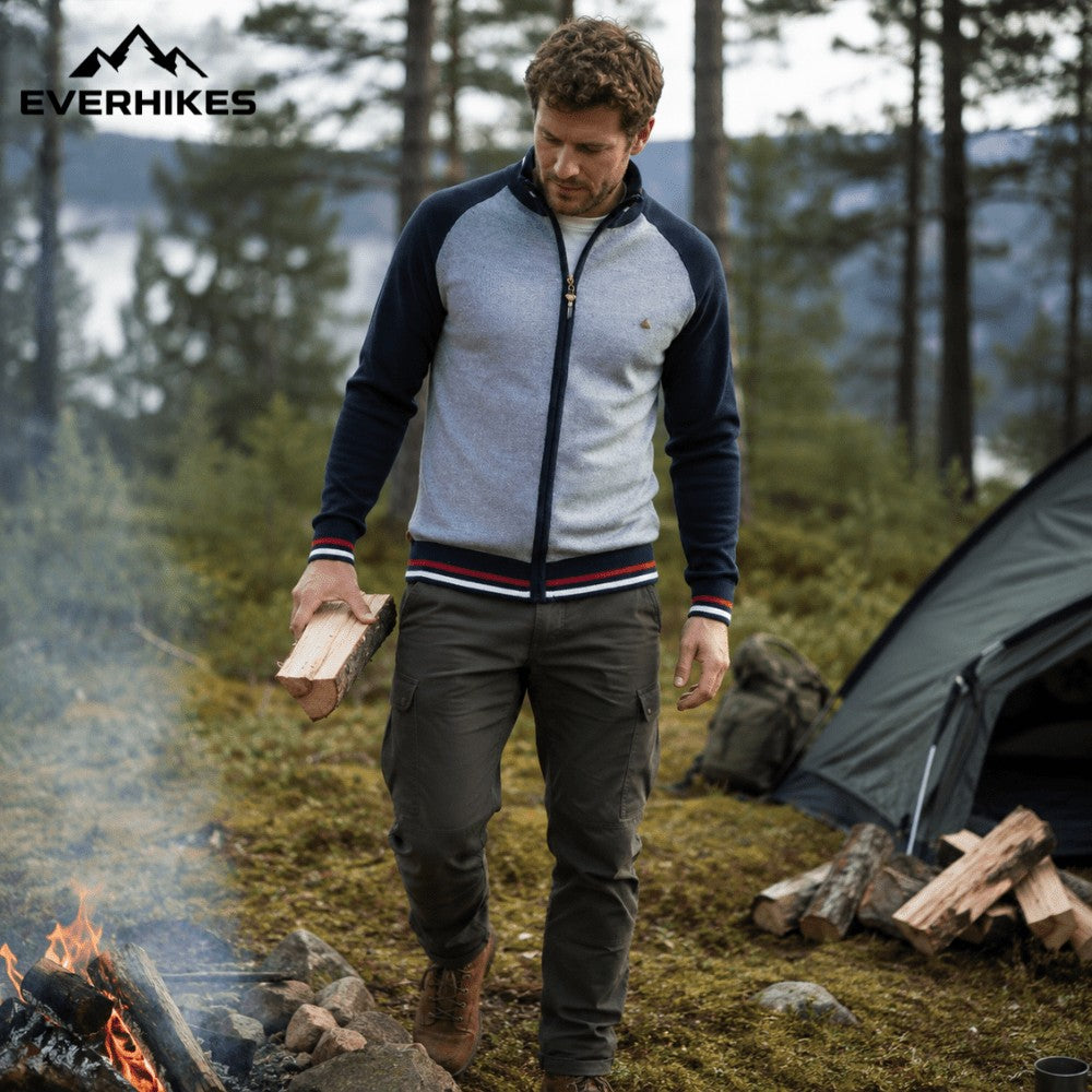 Zip Sweater – Men's Lightweight Cotton Outdoor Mid-Layer