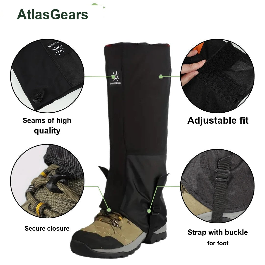 Waterproof Leg Gaiters – Outdoor Hiking & Snow Gaiters