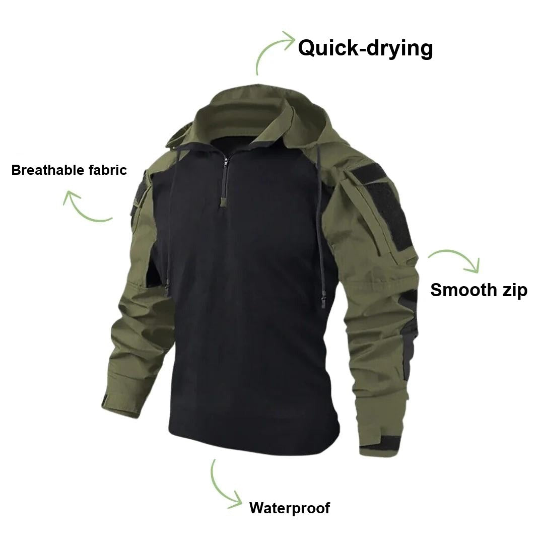 Men's Tactical Hoodie – Warm Rugged Outdoor Hooded Top