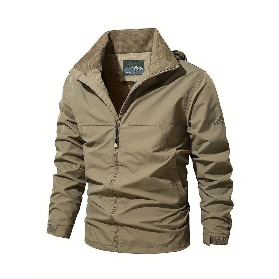 Men's Waterproof Outdoor Jacket – Wind & Waterproof Nylon Coat