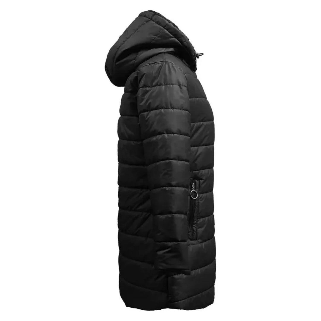 Women's Long Winter Parka – Warm Fur-Lined Hooded Coat