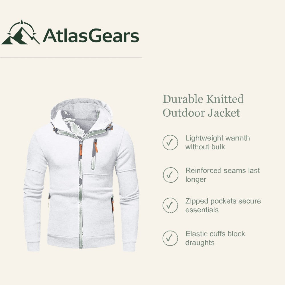 Knitted Full-Zip Jacket – Lightweight Warm Outdoor Layer