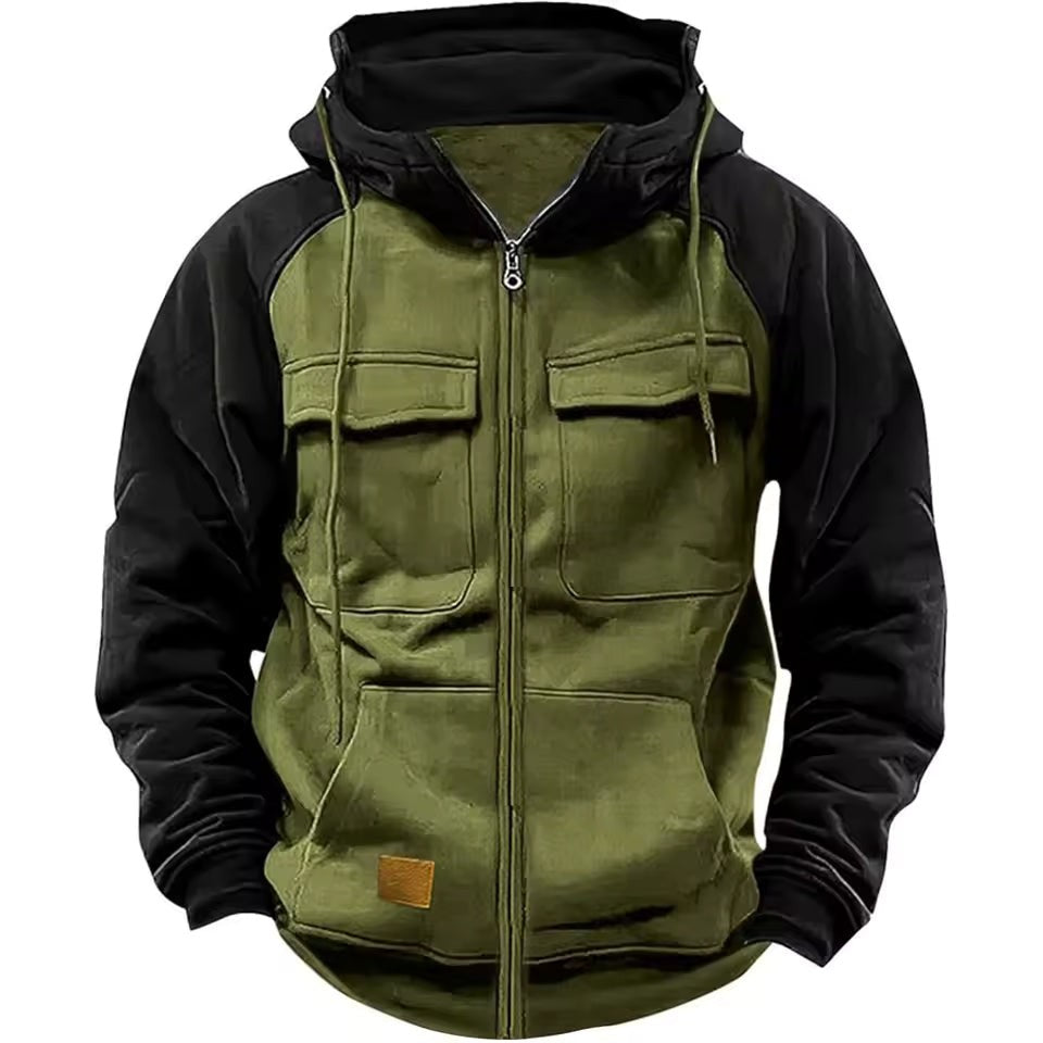 Men's Fleece Hoodie – Warm Lined Full-Zip Winter Hoodie