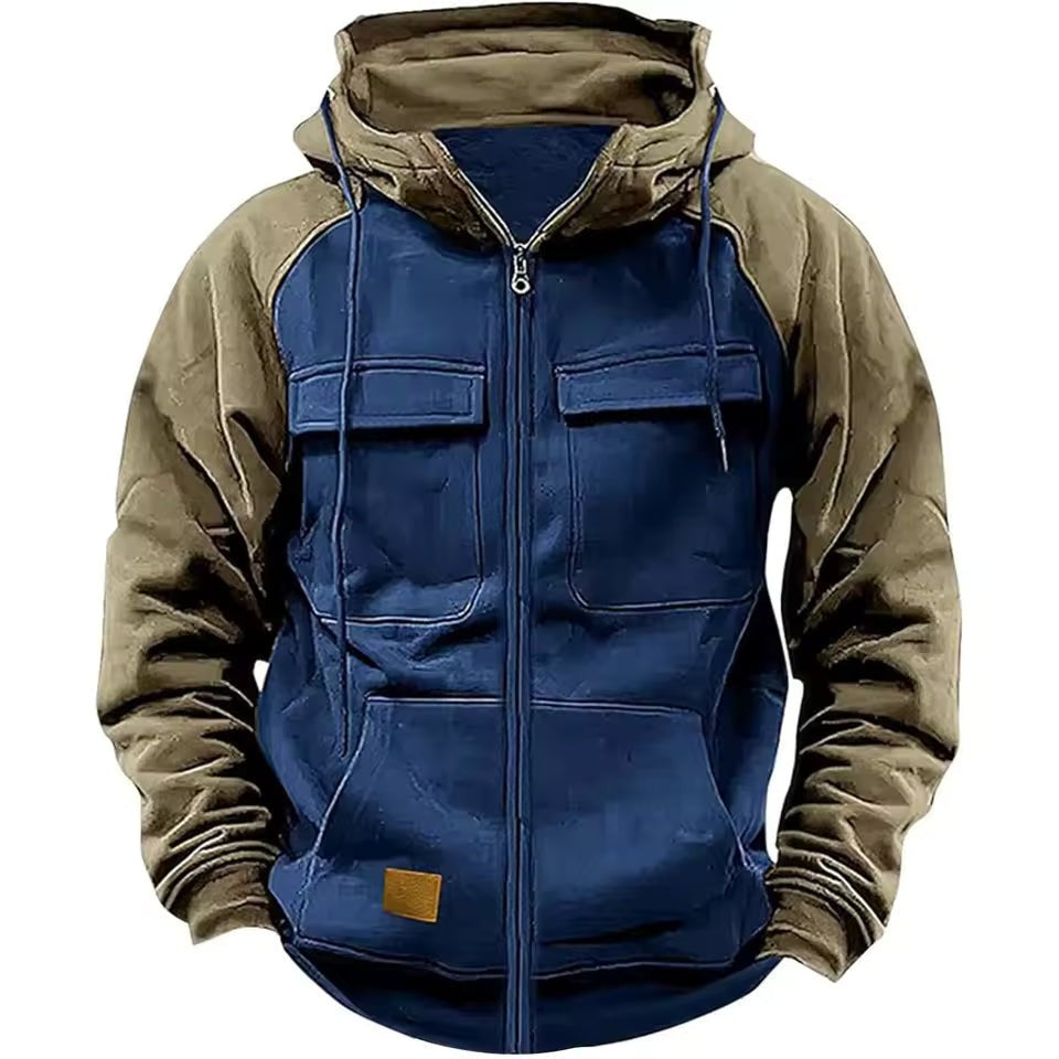 Men's Fleece Hoodie – Warm Lined Full-Zip Winter Hoodie