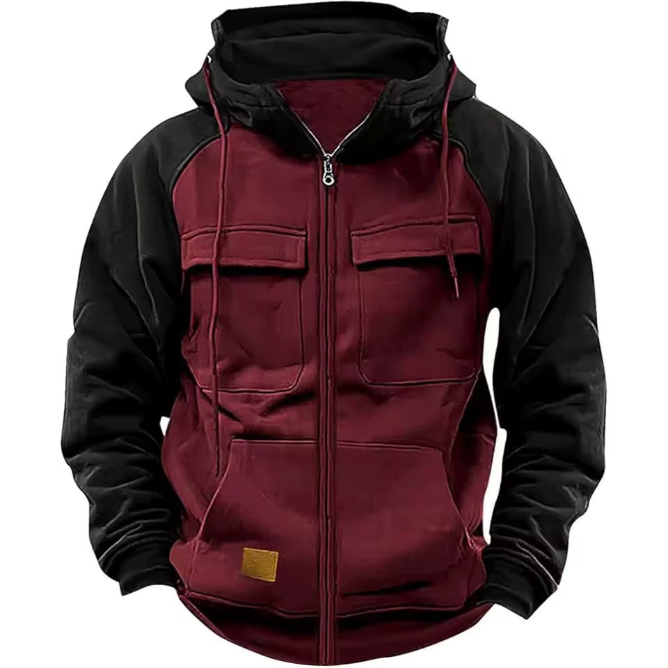 Men's Fleece Hoodie – Warm Lined Full-Zip Winter Hoodie