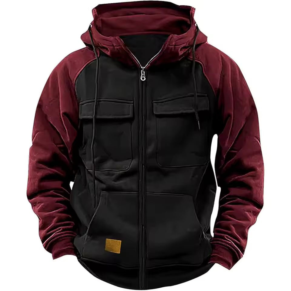 Men's Fleece Hoodie – Warm Lined Full-Zip Winter Hoodie