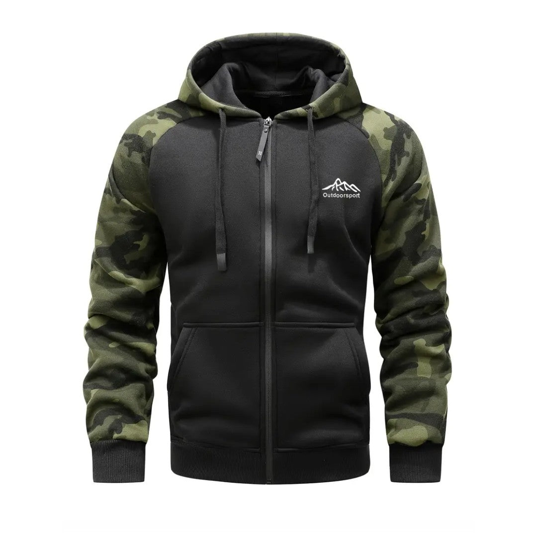Men's Camo Fleece Hoodie – Warm Comfortable Winter Layer