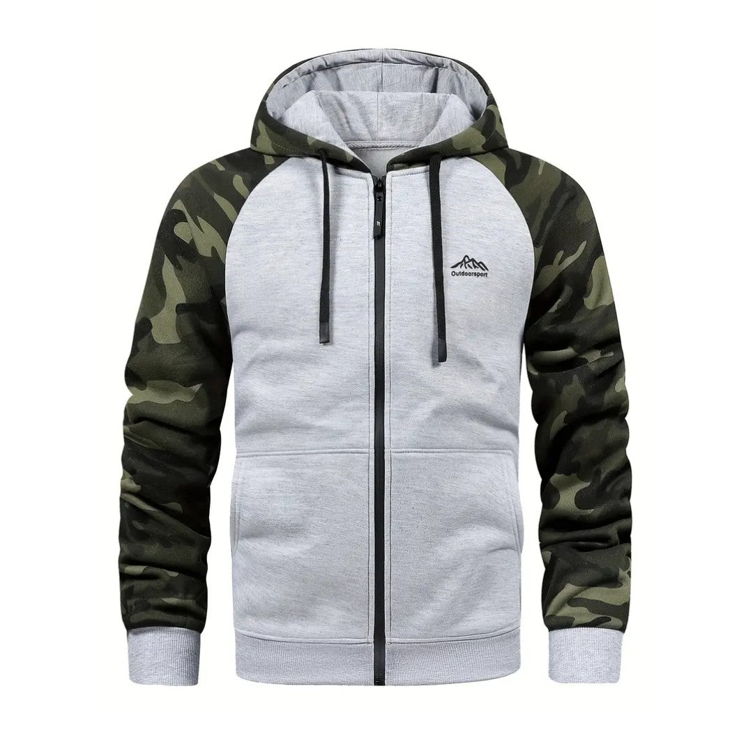 Men's Camo Fleece Hoodie – Warm Comfortable Winter Layer
