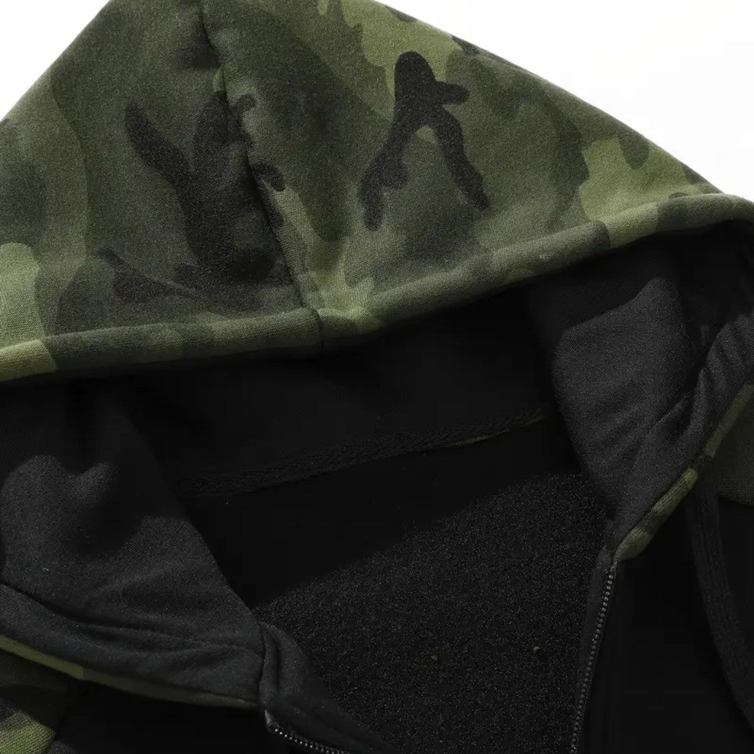 Men's Camo Fleece Hoodie – Warm Comfortable Winter Layer