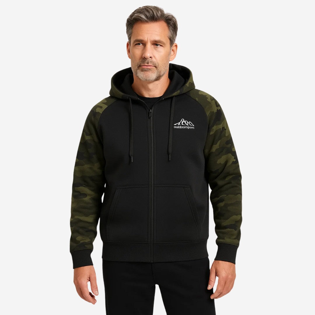 Men's Camo Fleece Hoodie – Warm Comfortable Winter Layer