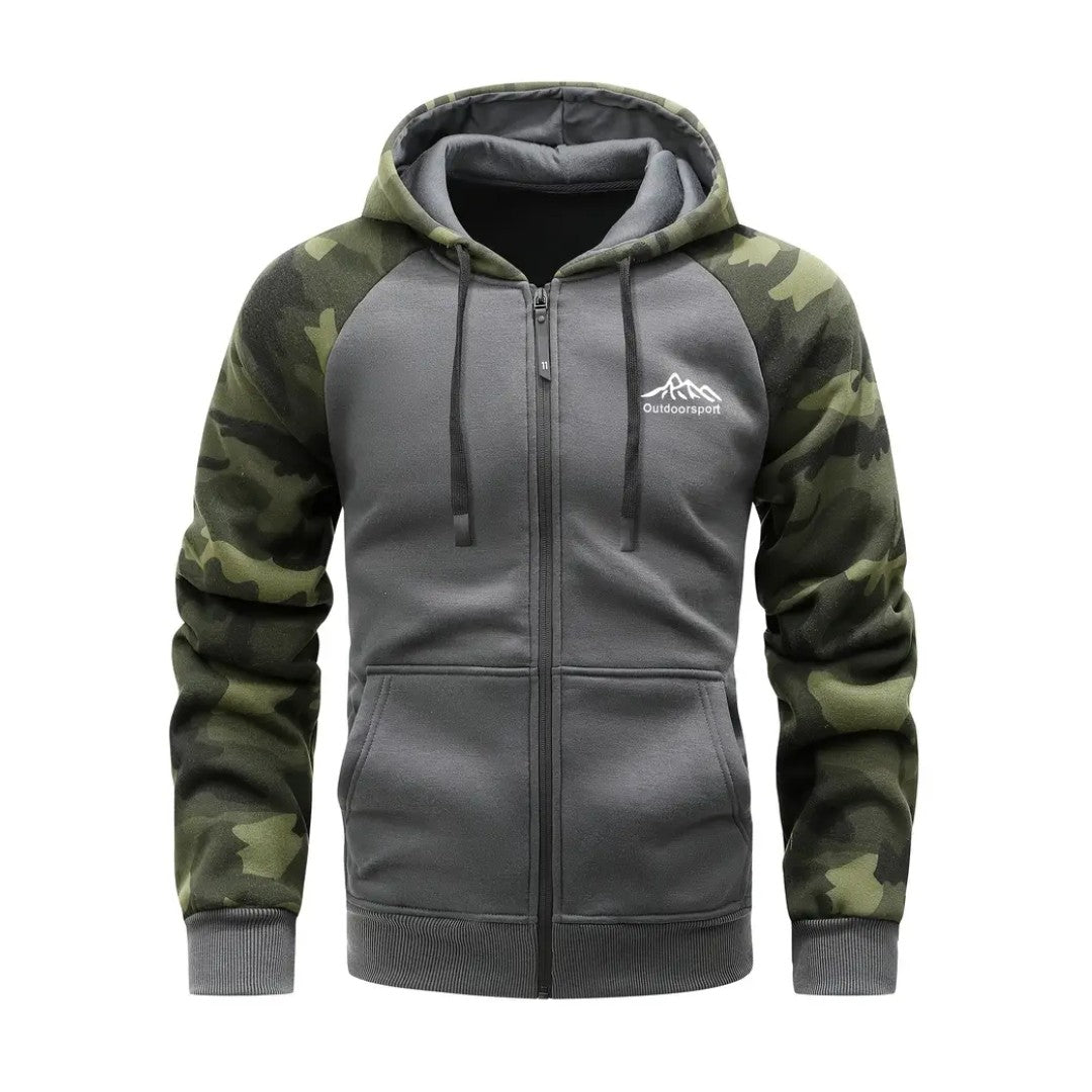 Men's Camo Fleece Hoodie – Warm Comfortable Winter Layer