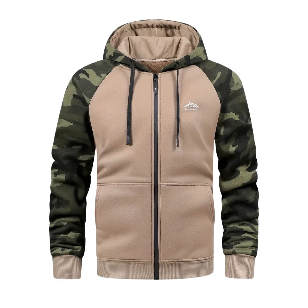 Men's Camo Fleece Hoodie – Warm Comfortable Winter Layer