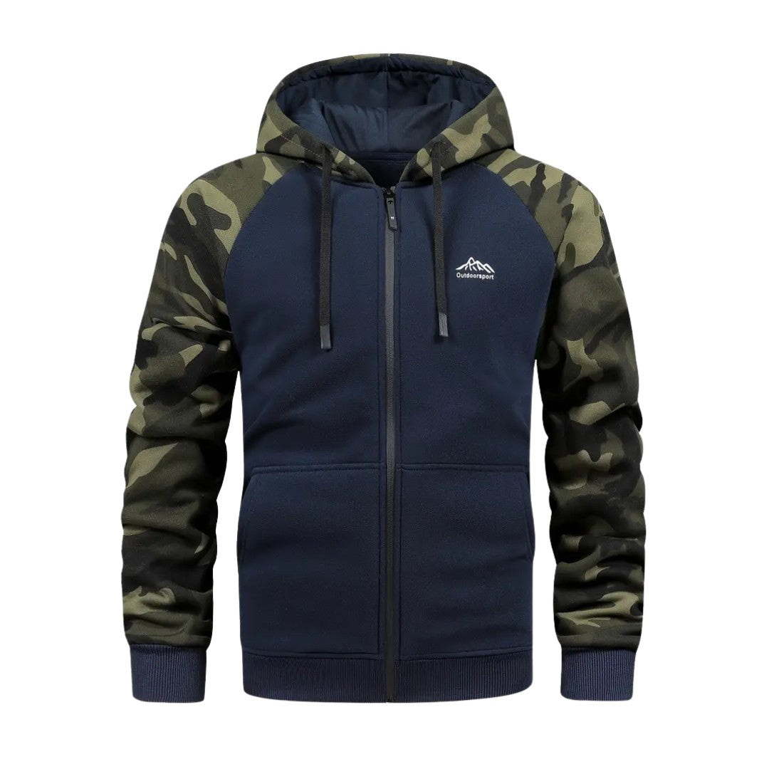 Men's Camo Fleece Hoodie – Warm Comfortable Winter Layer