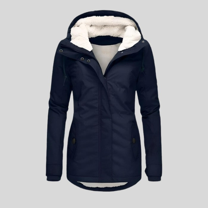 Women's Waterproof Winter Coat – Long Hooded Warm Padded Parka