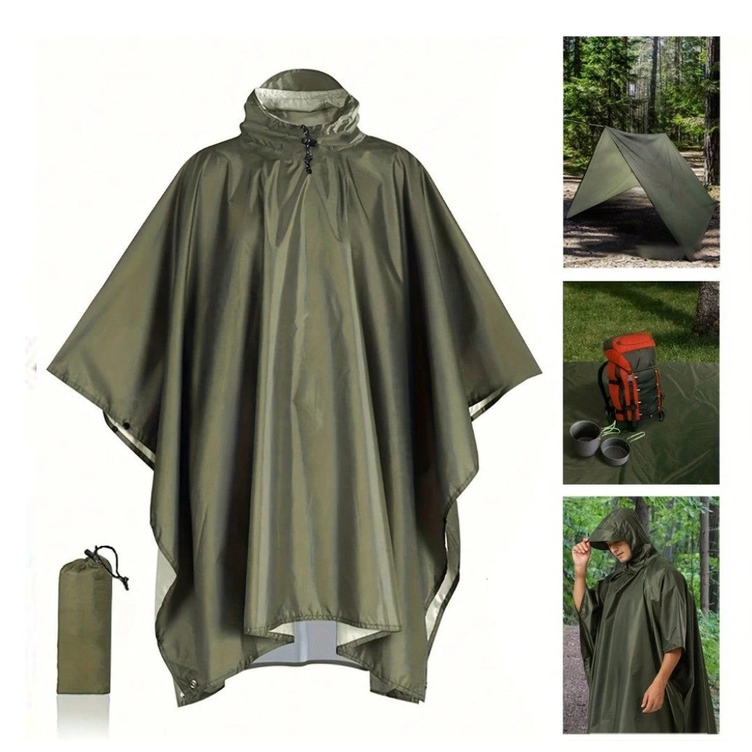 Lightweight Rain Poncho – Waterproof Breathable Hiking Cover