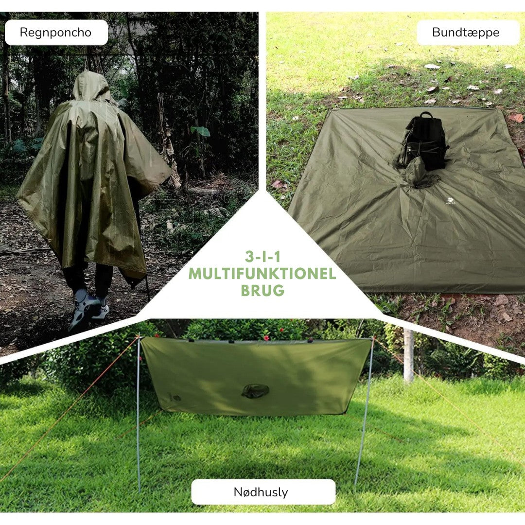 Lightweight Rain Poncho – Waterproof Breathable Hiking Cover